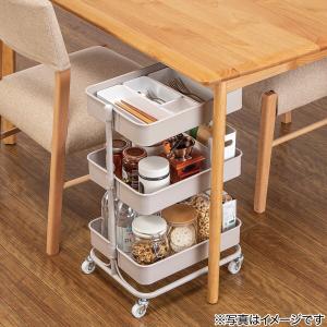 高さ調節ができるスチールワゴン コンパクト モ...の詳細画像4