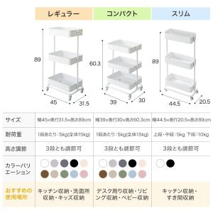 ネット特別色 高さ調節ができるスチールワゴン ...の詳細画像3
