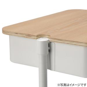 すべりにくい木製ふたトレー スチールワゴントロ...の詳細画像5