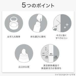 ステンレスハンドル付きスクリューボトル 530...の詳細画像2