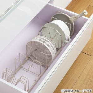 伸縮ざる・ボウル・フライパンスタンド(M US...の詳細画像4