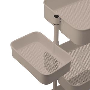 スチールワゴントロリ用回転バスケット (モカ) ...の商品画像