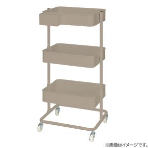 スチールワゴントロリ用小物入れ (モカ) ニトリの詳細画像1