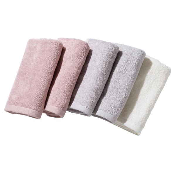 5枚セットタオル(34x80 ローズグレー GT25) ニトリ期間限定：4/6迄