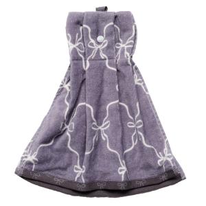 ドレスタオル(リボンラティス パープル NG09) デコホーム ニトリ｜ニトリ Yahoo!店