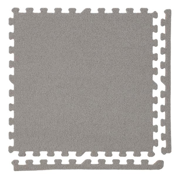 洗えるジョイントマット(モカ 9枚セット ふち付き VJ01) デコホーム ニトリ