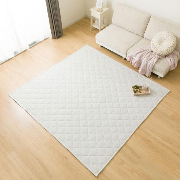 ラグ キルト(185X185 グレー gST1) デコホーム ニトリ