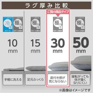 ラグ ラグマット カーペット 極厚 30mm ...の詳細画像5