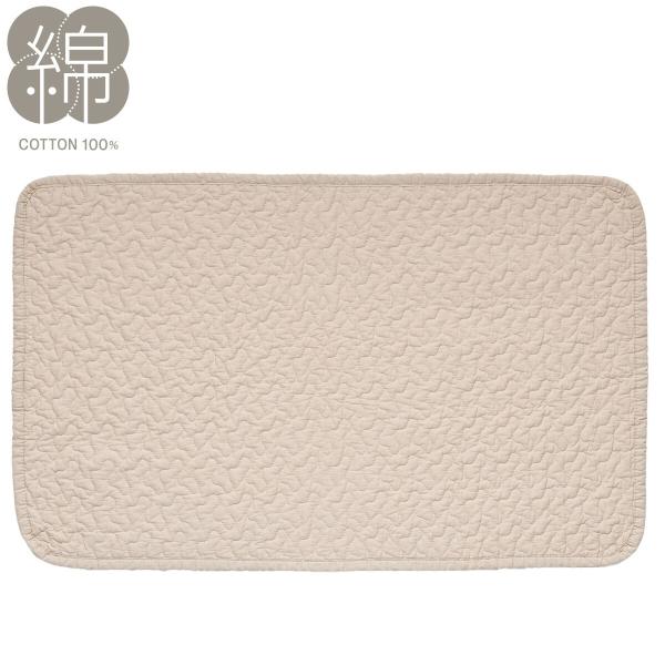 洗いざらしの自然な風合い コットン100％フロアマット (イブルウォッシュ50X80 gST4) デ...