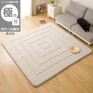 ニトリ（NITORI） 極厚30mmウレタン入り極冷ラグ Nクール極冷(130X185