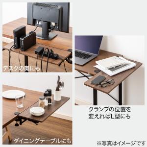 拡張デスク 60cm幅(ミドルブラウン YK0...の詳細画像3