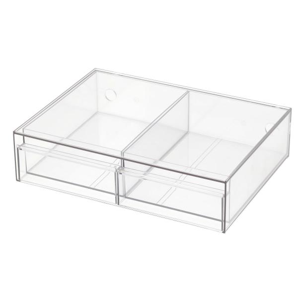 組み合わせできる透明引き出し 2列(3324DD01CL) ニトリ