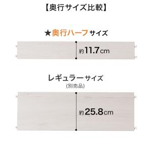 Nポルダ・Nポルダスリム用 追加棚板 奥行ハー...の詳細画像2