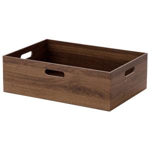 木目調ボックス 横ハーフ ミドルブラウン (NN01) ニトリ