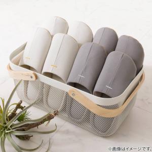 スチールメッシュバスケット EM(長方形 ホワ...の詳細画像5
