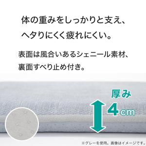 高反発シートクッション(シェニール 2SQ N...の詳細画像3