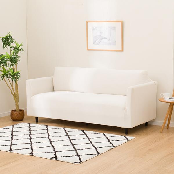 肘付ストレッチソファカバー 2.5〜3人掛け用 Mサイズ(SC-A02RT 3P IV) ニトリ