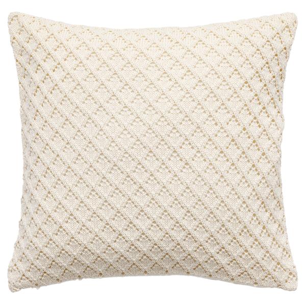 クッションカバー(クロシェ アイボリー gSCy4) デコホーム ニトリ