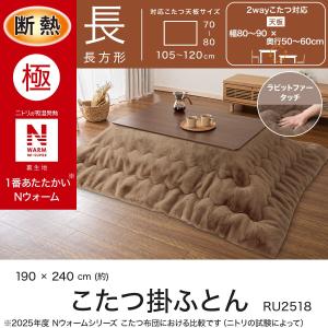 断熱こたつ掛ふとん 長方形(NウォームWSP ...の詳細画像3
