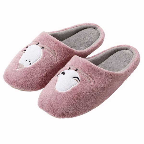 ルームシューズ(シマエナガ M パープル ngRSx3a) ニトリ  デコホーム