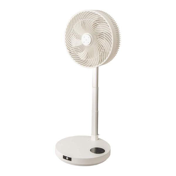 DCタイプ 充電できる収納扇風機 (25cm FS02NR ホワイト) ニトリ