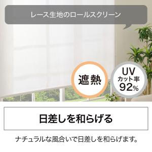 遮像・遮熱レースロールスクリーン(JY01K ...の詳細画像2