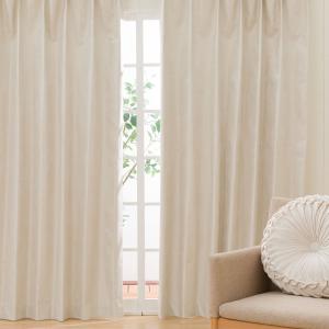ニトリ（NITORI） 遮光2級・遮熱ドレープカーテン(100X200X2 ベージュ