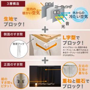 遮光1級・遮熱・保温・遮音カーテン(RD120...の詳細画像4