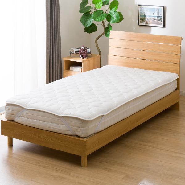 温度調整 除湿・防ダニ マットレスプロテクター(ベッドパッド)クイーン(B2306 Q) ニトリ