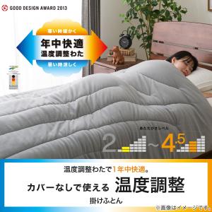 掛け布団 カバーなしで使える温度調整掛ふとん ...の詳細画像3