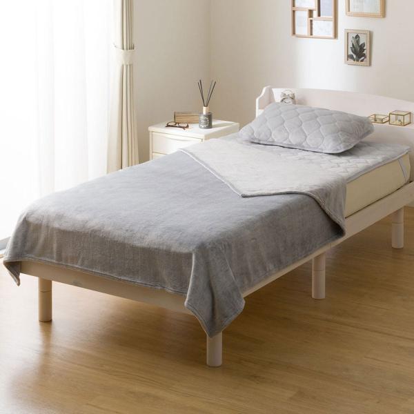 毛布 シングル(なめらかタッチ A25 グレー) ニトリ　デコホーム