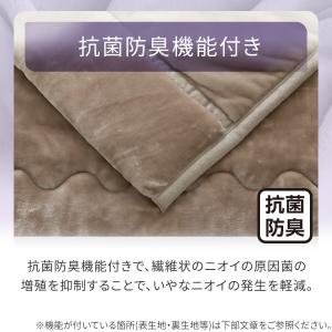 超保湿 2枚合わせ毛布 シングル(Nモイスト ...の詳細画像3