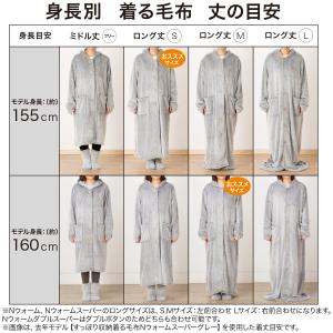 すっぽり収納 着る毛布(NウォームWSPフード...の詳細画像3