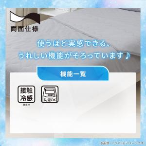 両面使える 肌ふとん シングル(Nクール ブル...の詳細画像3