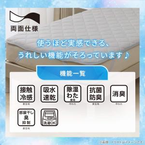 両面使える 敷パッド クイーン( Nクール グ...の詳細画像4
