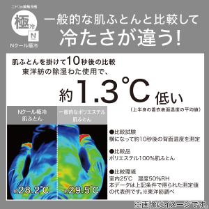 両面使える 肌ふとん シングル(Nクール 極冷...の詳細画像2