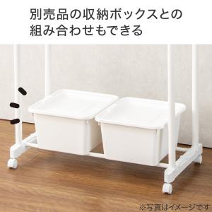ハンガーラック ダブル伸長 (HT2c ホワイ...の詳細画像3
