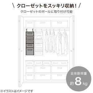 吊り収納 5段 (EB2c01) ニトリ期間限...の詳細画像3