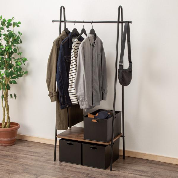 A型ハンガーラック ミドルブラウン (BH2c02) ニトリ