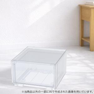 組合せ可能な 透明収納ケース (幅39cm×高さ24cm NS3924-2) 衣類・隙間・リビング・子供用にマルチに活躍 クリアケース ニトリ