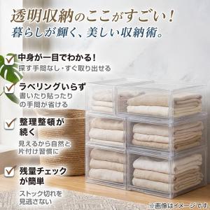 組合せ可能な 透明収納ケース (幅39cm×高...の詳細画像1