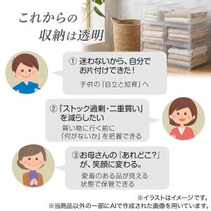 組合せ可能な 透明収納ケース (幅39cm×高...の詳細画像3