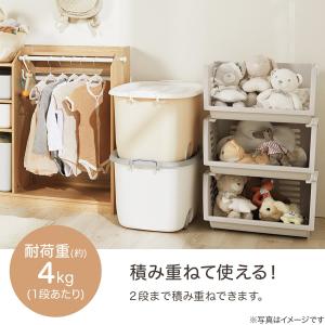 おもちゃにぴったり キャスター付きトイボックス...の詳細画像2