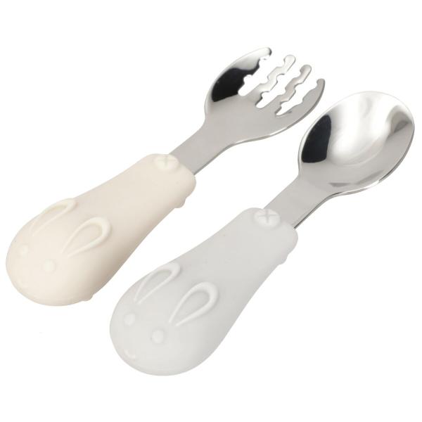 うさぎのフォーク＆スプーンセット ニトリ