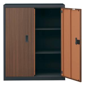 スチール書庫(TSNS3 08N 両開き戸 木...の詳細画像5