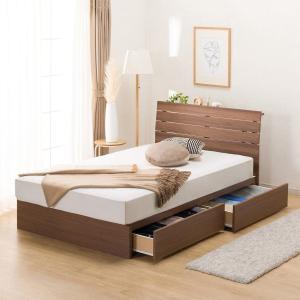 ニトリ（NITORI） シングルすのこベッドフレーム(EB-003 引出し収納