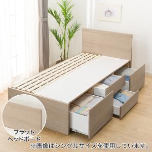 ニトリ ベッド シングルベッドフレーム(アザン3 浅型/WW)引出し