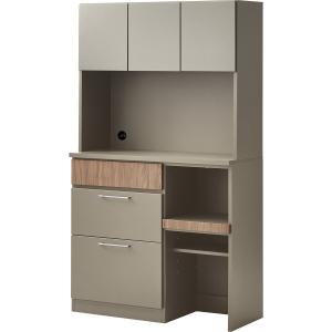 ニトリ（NITORI） 幅120cm 鏡面仕様のキッチンボード 引戸タイプ（幅