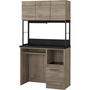 ダストボックス用スペース付きキッチンボード(IM301C 100OPD GW/BK) ニトリ