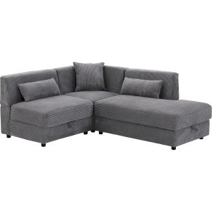 ニトリ（NITORI） 布張りカウチソファ(SV05 GY) : ニトリ Yahoo!店